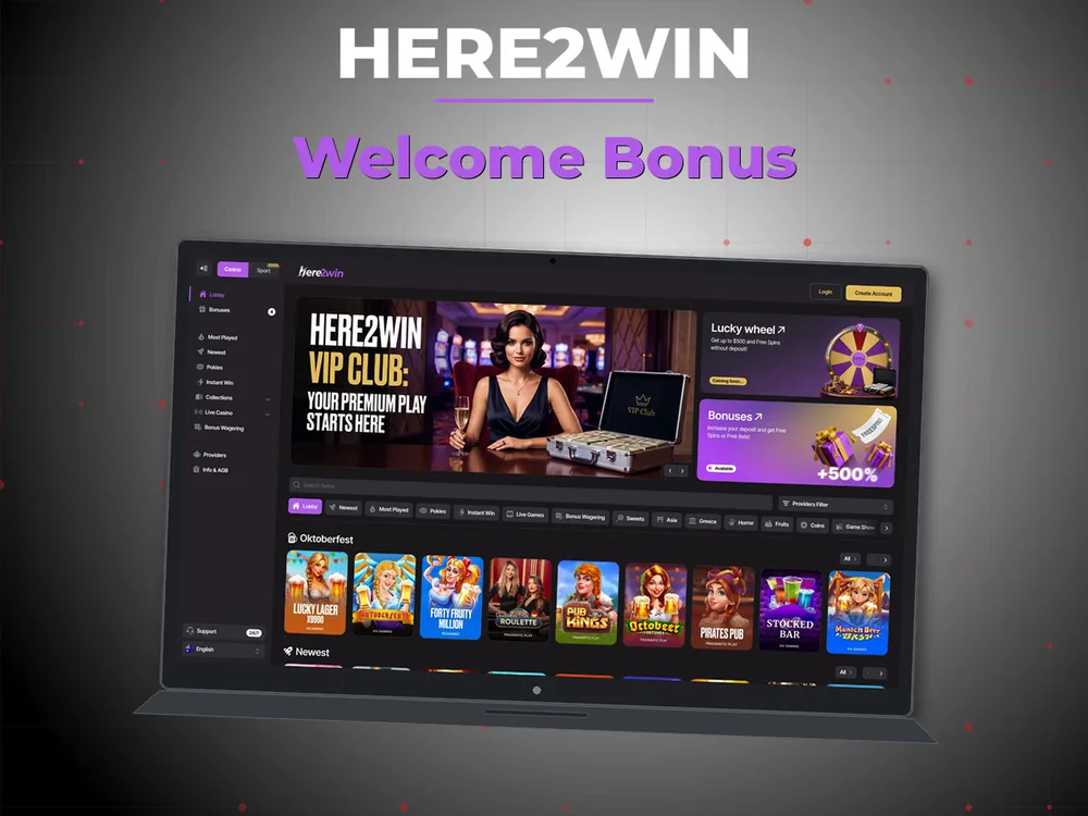 Here2win - Welcome Bonus